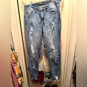 Lucky & Blessed Distressed Skinny Jeans